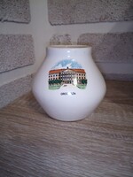 Bodrogkeresztúr kerámia emlék váza Orosháza. 9 cm. Hibátlan. Jelzett