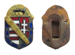 Magyar Fasiszta /Fascista/ Munkások Országos Pártja mini jelvény 1928-1929