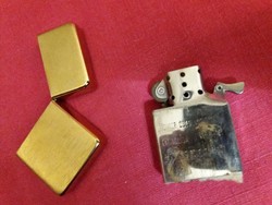 Aranyozott ZIPPO jellegű REMO. Benzines öngyújtó , fém a képek szerint