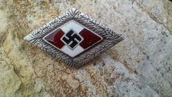 Hitlerjugend ezüst fokozat gyémánt kitüző jelzett