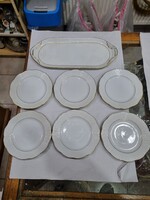 Herendi porcelán süteményes készlet