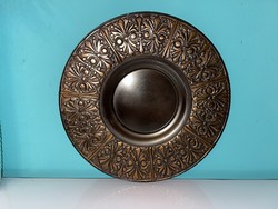 LIGNIFER nagy súlyos bronz falitál, falitányér