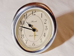 Asztali ébresztőóra Kienzle Quartz Alarm ovális 1970- retro működőképes Germany