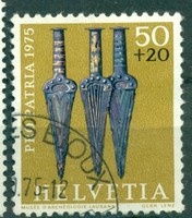 Svájc: Pro pátria 50+20 c, bélyegzett