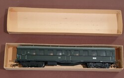 Új, DDR , Villany vasút, H0, 1:87, retro játék,  zöld dupla tengelyes