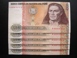 500 intis 5db. sorszámkövető 1987 AU