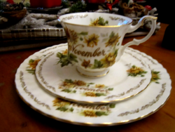 Angol  November hónapos   csésze és tányér