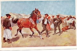 Képeslap: Benyovszky festmény.