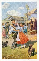Képeslap: Benyovszky festmény.