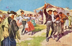 Képeslap: Benyovszky festmény.