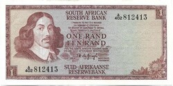 1 rand 1967 Dél Afrika South African signo 5. Vj. Springbok Nagyobb méret Gyönyörű
