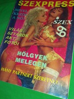 1988. február SZEXPRESS erotikus férfimagazin művészi aktfotókkal a képek szerint