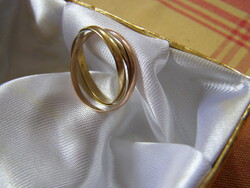 NŐI ARANY Trinity gyűrű, 14 karátos