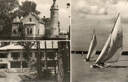 709 --- Futott képeslap  Balatonfenyves