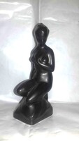 ÜBER RITKA "MINI" FEKETE OLÁH SÁNDOR PORCELÁN AKT