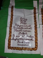 Retro Kenderfonó és Szövőipari gyár SZEGED reklámszatyor darabra 44 x 31 cm a képek szerint