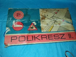 Régi ELEMES 1970-s évek POLIKRESZ II. közlekedési teszt kvíz játék a képek szerint