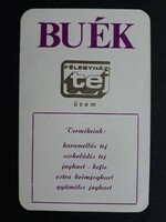 Kártyanaptár 1983 - Félegyházi Tejüzem feliratú retró zsebnaptár