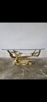 Copper Sculptural Coffee Table, Willy Daro Bonsai Hollywood Regency
