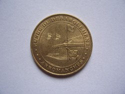 Párizsi turisztikai, látogató token, zseton  2001 - Arromanches - Musée du Débarquement