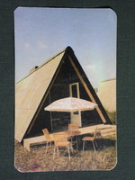 Kártyanaptár,Camping étterem Szarvas, 1980,  (8)