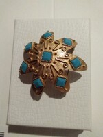 Régi szép mutatós nagyméretű bross