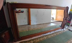 Bècsi barokk àlló tükör konzolasztallal 276 cm magas