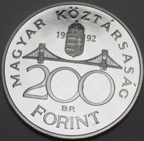 1992  ezüst  pp  200 forintos
