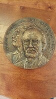 Jenő Bory - Bronze Plaquette 570 grams