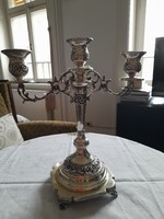 Gyertyatartó- ezüstözött