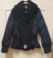 TRUSSARDI L- XL-ES SÖTÉTKÉK LUXUS PEHELYTOLL KABÁT
