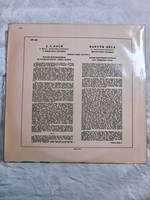 J. S. Bach: F-moll zongoraverseny, Bartók Béla: II. zongoraverseny, hanglemez, bakelit