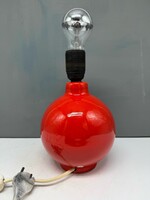 Retro kerámia lámpa, lámpatest, 15 cm magas