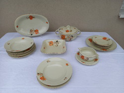 Ritka, régi, 6 személyes Drasche porcelán étkészlet