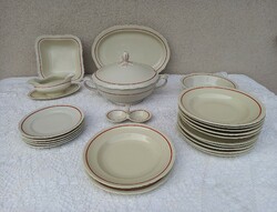 Régi, 6 személyes Bareuther Bavaria porcelán étkészlet