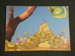 Képeslap,MOKÉP,mozi,Pannónia filmstúdió, Vízipók csodapók rajzfilm részlet, 1983