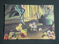Képeslap,MOKÉP,mozi,Pannónia filmstúdió, Vízipók csodapók rajzfilm részlet, 1983