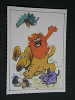 Képeslap,MOKÉP,mozi,Pannónia filmstúdió,Pom-Pom rajzfilm,grafikai rajzos, 1983
