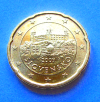 Szlovákia - 20 euró cent - 2009 - a pozsonyi vár