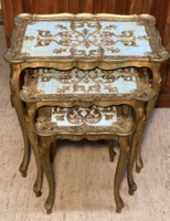 Asztal sorozat Fratelli Paoletti ,Firenze (HollyWood Regency)