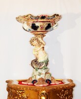 ANTIK EICHWALD PORCELÁN GÖRÖG MITOLÓGIAI SZIRÉN TENGERI NIMFA - XIX. SZÁZAD! EREDETI, JELZETT!
