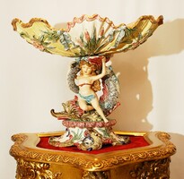 ANTIK EICHWALD PORCELÁN GÖRÖG MITOLÓGIAI SZIRÉN TENGERI NIMFA - XIX. SZÁZAD! EREDETI, JELZETT!