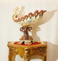 ANTIK EICHWALD PORCELÁN GÖRÖG MITOLÓGIAI SZIRÉN TENGERI NIMFA - XIX. SZÁZAD! EREDETI, JELZETT!
