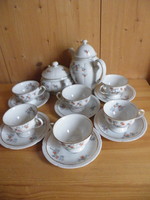 Régi Thomas Bavaria, gyönyörű, sorszámozott, jelzett porcelán kávés-teás készlet