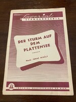 Imperial Musikverlags K.G Standartdserie Der Sturm auf dem Plattensee. Fantasie Musik: Ignaz Mihály