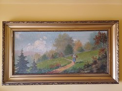 Rőzsehordó festmény