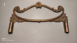 Szecessziós réz üvegezett  tájékoztató tábla tartó antik pénztárgép top 6 darab elérhető ár/ darabár