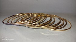 Arany színű bizsu karika karkötő látványos 11 darab együtt csak ennyiért!!!