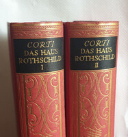 CORTI - Das Haus Rothschild I-II. (A Rothschild ház - német nyelvű könyvek) kiadás: 1928 és 1929
