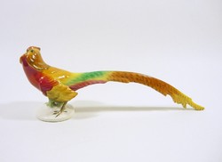 HERENDI SZÍNES FÁCÁN MADÁR FIGURA 21 CM., HIBÁTLAN ! (H023)